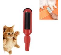 Reusable Pet Hair Remover Roller, Portable Lint Roller for Pet Hair, Cat Dog Hair Remover, Clothes Roller Sticky Dog Hair Roller, Pet Hair Remover for Carpet, Couch, Laundry (Red)