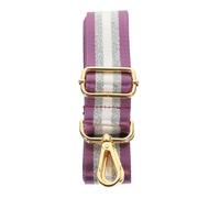 Reusable Purple Wide Bag Strap Replacement Polyester Metal for Women Crossbody