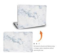 Reusable Rubberized Plastic Laptop Skin Cover Sky Blue for Notebook Protection
