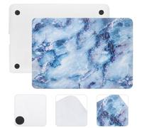 Reusable Rubberized Plastic Laptop Skin Cover Sky Blue for Notebook Protection