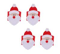Reusable Santa Napkin Ring Holders Non-Woven Buckle Multi Color for Party Use