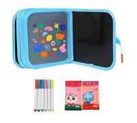 Reusable Scribble Book - Erasable Drawi | Portable Drawing Pad With 12 Pens For Kids Art And Activity, Reusable Painting Book For Travel And School, Free; Perfect For On-the-Go Creativity