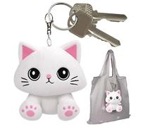Reusable Shopping Bags, Foldable Plush Animal Grocery Tote, Cute Handbag with Keychain Storage, Lightweight Organizer for Women, Travel, Picnic, Beach, School, Camping
