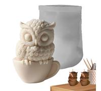 Reusable Silicone Candle Mold, Owl Shape Soap Molds, Reusable Owl Shape Candle Molds, Silicone Crafting Mold for Candles, Owl Molding Silicone Mold, Candle Silicone Mold for Crafts