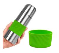 Reusable Silicone Cup Sleeve - Heat Resistant Protector For Hot & Cold Drinks, Fits Tumblers, Mugs & Glass Bottles | Non-Slip Grip, Dishwasher Safe, For Home, Office & Travel