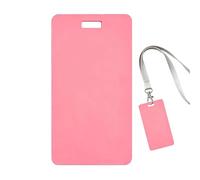 Reusable Silicone Vertical Horizontal Badge Buddy | Erasable Badge Sticky Notes, Dual-Side Writable, Fade-Proof & No Blur, For Identification Name Business Credit Membership Loyalty School Work Access