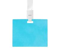 Reusable Silicone Vertical Horizontal Badge Buddy | Erasable Badge Sticky Notes, Dual-Side Writable, Fade-Proof & No Blur, For Identification Name Business Credit Membership Loyalty School Work Access