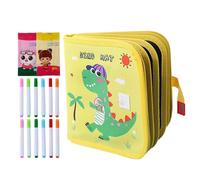 Reusable Sketchbook Ãnd Markers, 12-Color Erasable Marker Set Erasablê Ďrawing Board, 2-Pack Wet Wipes Tracing Bõok Portable Drawing Book, Infinite Creative Drawinğ For Home And Travel, Multi-
