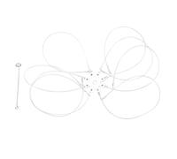 Reusable Snares, Aluminum Sheet Loop Trap with Nylon Rope for Dungeness, Fishing, Antirust Proof, Easy Use (8 circles)