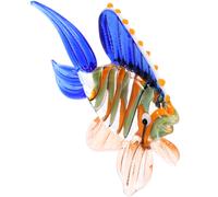 Reusable Stained Glass Fish Ornament Desktop Adornment Marine Animal Decor