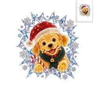 Reusable Stained Glass Stickers, Christmas Large Clear Festive Christmas | Crystal Santa Illusion Snowflake Santa Window Decoration Decal For Home, Office, School, Store, Mall, Restaurant, Cafe, Hotel