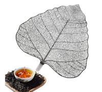 Reusable Steel Tea Strainer - 4,57 x 4,09 in Leaaf Infuser, Drink Filter, Innovative Kung Fu Cup Accessory Enhancing Brewing Experience | Multipurpose Maple Bodhi Cover Suitable for Coffee Tazze