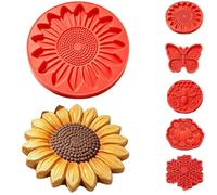 Reusable Sunflower Stepping Stone Mold, DIY Concrete Casting Mold，#A