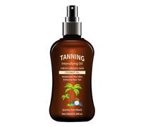 Reusable Tanning Oil, 100 ml Long-Lasting Waterproof Tanner, Natural Suntan Enhancer, Lightweight Moisturizing Formula, Perfect for Fitness Enthusiasts and Beach Use