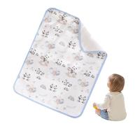 Reusable Washable Changing Mat, Waterproof Mat Panda Design, Large Liners with Breathable Layers, Absorbent Fabric Changing Pad Cover, Soft Shield for Kids Details, Protective Underlay for Night Use