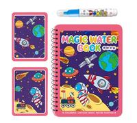 Reusable Water Coloring Book, Water Painting Activity Set, 5,35 x 7,24 pollici, Educational Drawing Game for Kids, Learning Toy, Birthday Easter Basket Gift