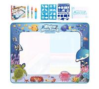 Reusable Water Mat, Learning Writing Board, 31.5x23.62 Inches Mats with Water Painting Feature, Paint Mat, Kids Drawing Mats with Easy Clean for Girls and Children