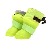 Reusable Waterproof Dog Rain Shoes Silicone Pet Boots Non Slip Outdoor Green