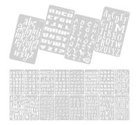 Reusable White Pet Letter Stencil Set for Crafts Painting on Wood Walls