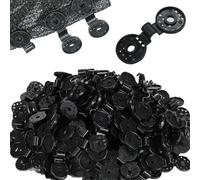 Reusable Windproof Sunshade Cloth Clip, Black Sunshade Cloth Heavy-Duty Lock Buckle, Suitable for Greenhouse, Outdoor Garden Sunshade Net(100pcs,L)