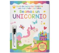 Reusable wipe and clean Let's be a Unicorn activity book