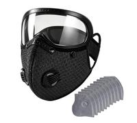 Reusable Woodworking Dust Face Cover With Goggles & 10 Carbon Filters