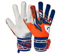 Reusch Attrakt Freegel Gold NC Guanti da portiere traspiranti da uomo e da donna, guanti da calcio per adulti, adatti a tutte le condizioni atmosferiche e superfici di gioco, colore: arancione-blu