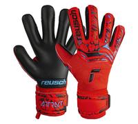 Reusch Attrakt Grip Evolution Finger Support Jr - guanti da portiere - bambino 4 Red/Black junior