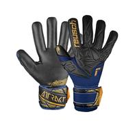 Reusch Attrakt NC - Guanti da custode per adulti, unisex, 4411 Premium, colore: Blu/Gold/Black, 7.5