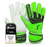 Reusch Attrakt Solid Junior Guanti da portiere|Bambini 5-16 anni|Presa sicura con lattice|Calzata comoda e fascia avvolgente|Traspiranti e resistenti|Allenamento e partita