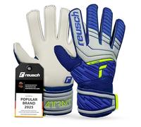 Reusch Attrakt Solid Junior Guanti da portiere|Bambini 5-16 anni|Presa sicura con lattice|Calzata comoda e fascia avvolgente|Traspiranti e resistenti|Allenamento e partita