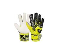 Reusch Attrakt Solid Junior Guanti da portiere per bambini, ragazzi e ragazze, adatti per tutte le condizioni atmosferiche e superfici di gioco, giallo-argento, 6