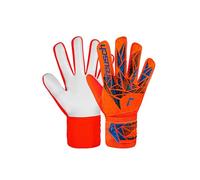 Reusch Attrakt Starter Solid, guanti da portiere per adulti, per tutte le superfici di gioco, colore: arancione/blu