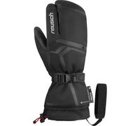 Reusch Guanti unisex a 3 dita Down Spirit Gore-Tex Lobster con pratiche tasche per cuscini riscaldanti, 7702, nero/argento, 9 6101955