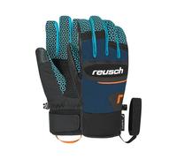 Reusch Dragon R-TEX® XT, guanti invernali invernali, caldi, impermeabili, antivento e traspiranti, unisex, guanti da neve, guanti da sci per uomo e donna, colore: blu/arancione