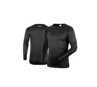 Reusch Torhüter Goalkeeping Jersey Padded Junior Maglietta da Portiere da Calcio a Maniche Lunghe, Imbottita, Nero/Argento, 164 Bambini e Ragazzi