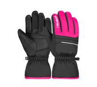 Reusch Guanti Alan da Bambina Black/Pink Glow 5 Rosa
