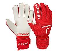 Reusch Guanti da portiere bambini | ottima presa e vestibilità ergonomica | massima stabilità, per allenamenti e partite, adatto a erba naturale e sintetica, Taglie 3-8, Attrakt Silver Junior