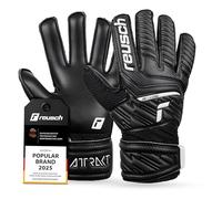 Reusch Guanti da portiere bambini | presa salda e vestibilità stabile | per allenamenti e partite, per erba sintetica, erba naturale e campi in superficie dura, Taglie 4-8, Attrakt Solid Junior