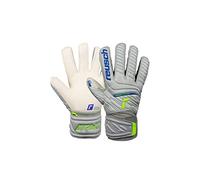Reusch Guanti da portiere bambini | Protezione delle dita | presa sicura | traspirante, per allenamenti e partite, adatto a erba sintetica e naturale, Taglie 4-8, Attrakt Grip Finger Support Junior