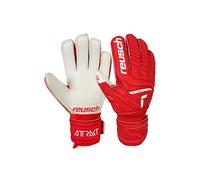 Reusch Guanti da portiere per bambini e ragazzi | ottima presa, vestibilità ergonomica e massima stabilità | per allenamenti e partite | erba naturale e sintetica | Taglie 3-8 | Attrakt Silver Junior