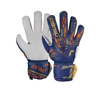 Reusch Guanti da portiere unisex Attrakt Solid 99 Prem blu/oro, taglia 7,5