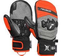Reusch Guanti da sci bambino WORLDCUP WARRIOR GS black/silver/fluo red 26/27 - 5,5