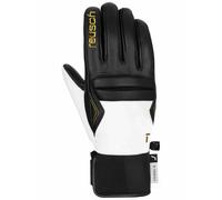 Reusch - Guanti da sci caldi e impermeabili in Primaloft® - Reusch Mikaela Shiffrin R-TEX® XT Black/White per Donne in Softshell - Taglia 7 - Nero