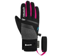 Reusch - Guanti da sci in GORE-TEX e PrimaLoft® - Reusch Travis GORE-TEX Junior Black/Black Melang/Pink Glo - Taglia Bambino 4 - Nero