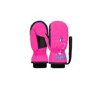 Reusch Guanti da sci per bambini, Moffole (3-4 Anni, Pink Glo/Dress Blue)