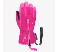 Reusch Ben, guanti da sci unisex per bambini, comodi, caldi e antivento, per l'uso quotidiano, guanti da neve per slitta, guanti invernali, 3329 volpe purp/Knockout rosa, III