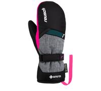 Reusch - Moffole in GORE-TEX - Reusch Flash Gore-Tex Junior Mitten Black Black Melange Pink Glow - Taglia Bambino 4 - Nero