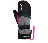 Reusch - Muffole da sci in GORE-TEX - Reusch Flash Gore-Tex Junior Mitten Black Black Melange Pink Glow - Taglia Bambino 6 - Nero