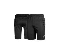 Reusch Torhüter Goalkeeping Training Short Junior Pantaloni da Portiere da Calcio Imbottiti per Bambini, Nero/Argento, 158
